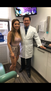 Wei and patient Jenny - prepless veneers